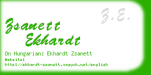 zsanett ekhardt business card